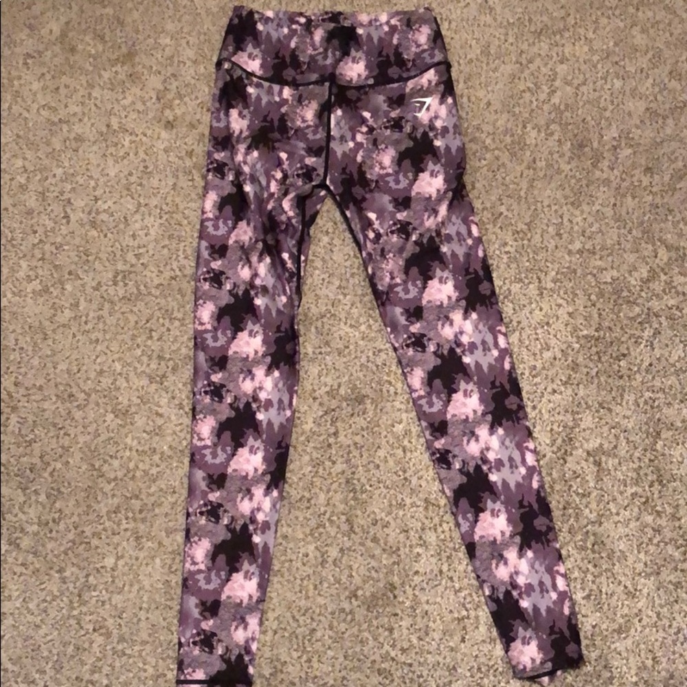 Gymshark purple camo leggings